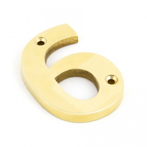 Polished Brass Number 6